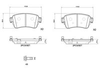 BREMBO P61133 - Juego de pastillas de freno - PRIME LINE