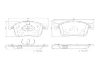 BREMBO P61134 - Juego de pastillas de freno - PRIME LINE