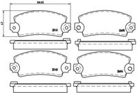 BREMBO P68001 - Juego de pastillas de freno - PRIME LINE
