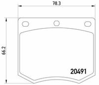 BREMBO P24002 - Juego de pastillas de freno - PRIME LINE