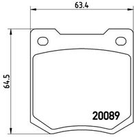 BREMBO P24003 - Juego de pastillas de freno - PRIME LINE