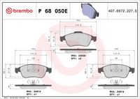 BREMBO P68050 - Juego de pastillas de freno - PRIME LINE