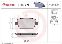 BREMBO P24075X - Juego de pastillas de freno - XTRA LINE