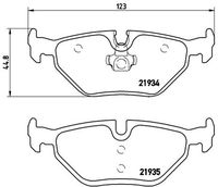 BREMBO P71006 - Juego de pastillas de freno - PRIME LINE