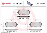 BREMBO P78013 - Juego de pastillas de freno - PRIME LINE