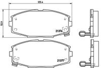 BREMBO P83020 - Juego de pastillas de freno - PRIME LINE