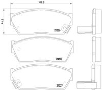 BREMBO P28004 - Juego de pastillas de freno - PRIME LINE