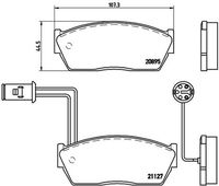 BREMBO P28009 - Juego de pastillas de freno - PRIME LINE