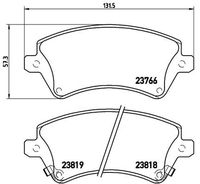 BREMBO P83064 - Juego de pastillas de freno - PRIME LINE