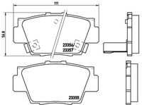 BREMBO P28040 - Juego de pastillas de freno - PRIME LINE