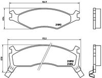 BREMBO P 30 006 - Juego de pastillas de freno