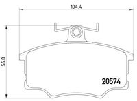 BREMBO P85010 - Juego de pastillas de freno - PRIME LINE