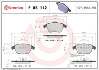 BREMBO P85112X - Juego de pastillas de freno - XTRA LINE