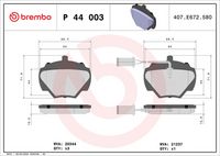 BREMBO P44003 - Juego de pastillas de freno - PRIME LINE