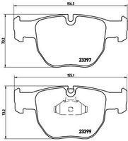 BREMBO P44012 - Juego de pastillas de freno - PRIME LINE