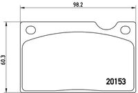 BREMBO P86003 - Juego de pastillas de freno - PRIME LINE