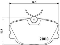 BREMBO P86011 - Juego de pastillas de freno - PRIME LINE