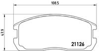 BREMBO P54009 - Juego de pastillas de freno - PRIME LINE
