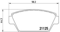 BREMBO P54010 - Juego de pastillas de freno - PRIME LINE