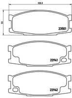 BREMBO P54024 - Juego de pastillas de freno - PRIME LINE