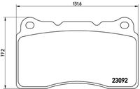 BREMBO P54040 - Juego de pastillas de freno - PRIME LINE
