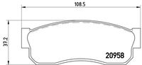 BREMBO P56011 - Juego de pastillas de freno - PRIME LINE