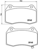 BREMBO P56047 - Juego de pastillas de freno - PRIME LINE