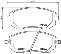 BREMBO P78013X - Juego de pastillas de freno - XTRA LINE