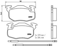 BREMBO P61099 - Juego de pastillas de freno - PRIME LINE