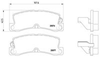 BREMBO P83017 - Juego de pastillas de freno - PRIME LINE