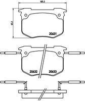 BREMBO P68011 - Juego de pastillas de freno - PRIME LINE
