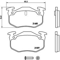 BREMBO P68018 - Juego de pastillas de freno - PRIME LINE