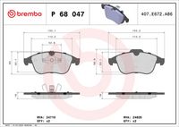BREMBO P68047X - Juego de pastillas de freno - XTRA LINE