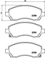 BREMBO P78009 - Juego de pastillas de freno - PRIME LINE