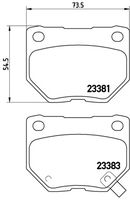 BREMBO P78016 - Juego de pastillas de freno - PRIME LINE