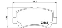 BREMBO P79011 - Juego de pastillas de freno - PRIME LINE
