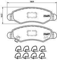 BREMBO P79015 - Juego de pastillas de freno - PRIME LINE