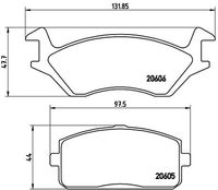 BREMBO P83004 - Juego de pastillas de freno - PRIME LINE