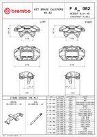BREMBO F AF 062 - Pinza de freno