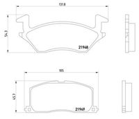 BREMBO P83022 - Juego de pastillas de freno - PRIME LINE