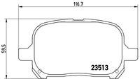 BREMBO P83040 - Juego de pastillas de freno - PRIME LINE