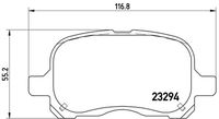 BREMBO P83044 - Juego de pastillas de freno - PRIME LINE