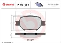BREMBO P83054 - Juego de pastillas de freno - PRIME LINE
