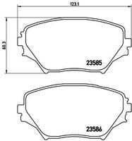 BREMBO P83055 - Juego de pastillas de freno - PRIME LINE