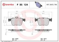 BREMBO P85124X - Juego de pastillas de freno - XTRA LINE