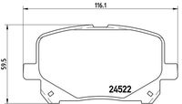 BREMBO P83100 - Juego de pastillas de freno - PRIME LINE