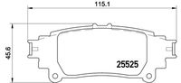 BREMBO P83132 - Juego de pastillas de freno - PRIME LINE
