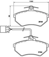 BREMBO P85034 - Juego de pastillas de freno - PRIME LINE