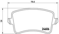 BREMBO P85100 - Juego de pastillas de freno - PRIME LINE