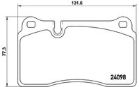BREMBO P85110 - Juego de pastillas de freno - PRIME LINE